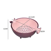 Omenluck, lavabo a doppio strato, per cucina, verdure, frutta, lavabo, plastica