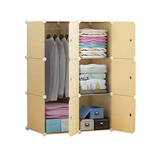 Rollsnownow - Organizer modulare per armadio, salvaspazio, con asta da appendere, 111 x 47 x 75 cm B