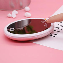 MDSQ Specchio Cosmetic Nuova Luce di Riempimento A LED Spray Freddo Nano Spray Umidificazione Ricarica Tesoro Specchio Touch Specchio Specchio Bellezza Specchio Ricarica USB Rosa