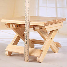 Duless Sgabello pieghevole in legno massiccio Mazza, sgabello quadrato