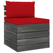 vidaXL Set Divani da Giardino Pallet 11 pz con Cuscini Massello Pino