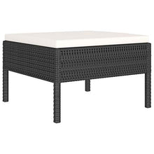 Tidyard Set 4 Pezzi Divani da Giardino Esterno con Cuscini in Polyrattan,Salotto da Giardino in Rattan,Mobili da Giardino in Rattan,Grigio