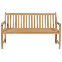 vidaXL Panca da Giardino con Cuscino Beige 150 cm Legno di Teak