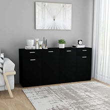 vidaXL Credenza Grigio Lucido 80x36x75 cm in Truciolato
