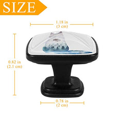 Volpe Pomelli per Porta Set di 4 Pomelli per Mobili Manopole per Cassetti Cucina Armadio Vetro