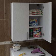 Alphamoebel pensili, Legno ingegnerizzato, Bianco, 70 x 90 x 34,5 cm