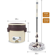 SSAYY Spray Mop Mop Rotante 2 in 1 con Secchio Lavaggio A Mano Gratuito Strizzare Automaticamente Mop Singolo Secchio Mop Secchio Mop