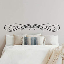Adesivi per testiera del letto, T-MK309, 28 x 190 cm, colore: Nero