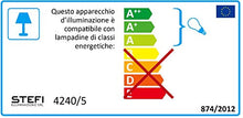 Onli 4240/5 Lampadario, Marrone, metallo;vetro
