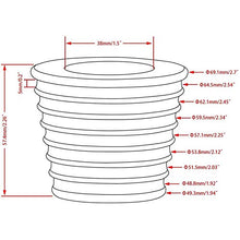 Cwuberly - Cuneo per ombrellone con apertura e base per ombrellone da 4,9 a 2,7 cm, diametro asta 38 mm (2, marrone)