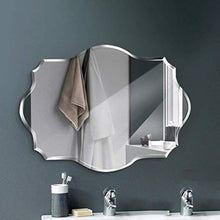 Chenbz Specchio cosmetico Poligonale, Specchio da Bagno WC Specchio cosmetico Specchio da Bagno Specchio a Muro
