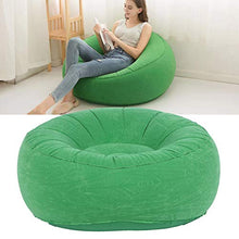 Divano Gonfiabile per Il Tempo Libero, Divano Singolo per Interni per Esterni, Balcone da Giardino ergonomico Pieghevole in PVC per Regalo Soggiorno(Light Green)