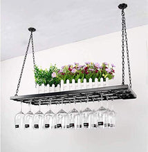 DYB Wine Bar Stile Semplice Ferro da Appendere Bicchiere da Vino Rack Decorazione a soffitto Scaffale Bar Storage (Dimensioni: 80 * 31 cm)