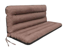 TS Cuscino per panca da giardino, 150 x 60 x 50 cm, colore: marrone