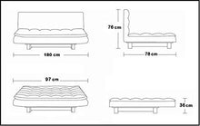 Gstore Divano Letto Moderno 3 POSTI RECLINABILE in Ecopelle JS-8672