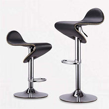 WDHWD Sedia da Bar Elegante Sedia con Schienale Alto Regolabile Sgabelli da Bar girevoli Regolabili Set Sedia Anteriore Sedia Sgabello da Bar retrò Sedia per Computer （Nero）
