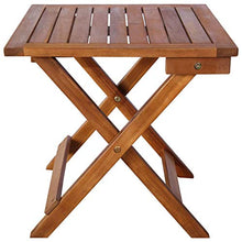 SKM Set Lettini Prendisole 2 pz con Tavolino in Massello di Acacia (32kg)