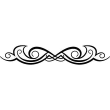 T-MK434 - Adesivi per testiera del letto, 25 x 140 cm, colore: Nero