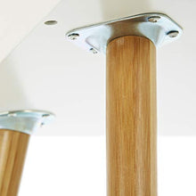 LOMOS Comodino Levi in Legno di Colore Bianco con Un cassetto