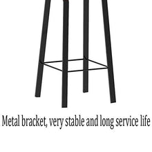 SAP - Sgabello da bar, alla moda, creativo, per la casa, con schienale alto, girevole, resistente (colore: grigio, dimensioni: 65 cm)