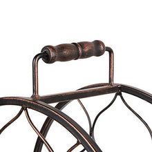 RM Design, portabottiglie per bottiglie di vino, per 26 bottiglie, colore: nero/marrone