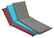 sleepling 193927 Set di 2 Cuscini per Sedia con Schienale Alto da Giardino, 120 x 50 x 6 cm, Rosso