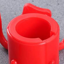 LIOOBO Gancio Appeso da Ombrello Spiaggia Gancio in Plastica a 4 Fori (Rosso)