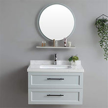 Mobile da Bagno Semplice Bagno Bagno Mobile Armadio Combinazione Balcone in Ceramica lavabo Set di vanità da Bagno Singolo lavabo (Color : Gray, Size : 53x80x53cm)