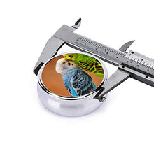Scatola rotonda per medicina portatile, mini pillole in metallo, dispenser per pillole, borsa da tasca, regalo da viaggio, pappagalli