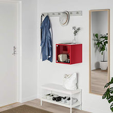 Armadio EKET con anta in vetro 35x35x35 cm rosso