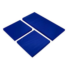 Set di 3 pezzi di ricambio per sedia da giardino in rattan, colore: blu navy