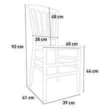 Sedia napoleon in polipropilene plastica monoblocco bianca