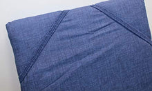 GHIOCUSCINI Cuscino, per Sdraio, per Lettino Prendisole, per Esterni,da Giardino Lunghezza CM 73+110 Larghezza CM 57 h.6cm SFODERABILE Blu COT/Poly