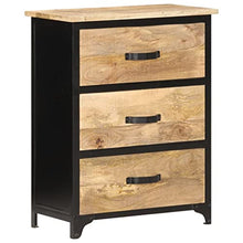 vidaXL Cassettiera 60x30x75 cm in Legno Massello di Mango