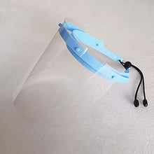 EXCEART Visiera in Plastica Trasparente Viso Integrale Cucina Visiera Antispruzzo Antinebbia Visiera Protettiva per Cucina Esterna (Blu)