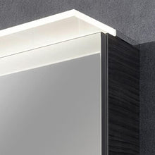 FACKELMANN B.Perfekt - Set di mobili da bagno con lavabo in ceramica, 100 cm e armadietto a specchio a LED