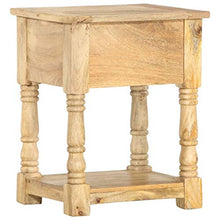 vidaXL Comodino 40x35x50 cm in Legno Massello di Mango