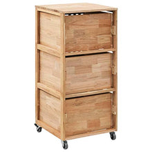 Armadietto da Bagno 41x41x91 cm in Legno Massello di Noce