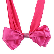 Lionmer 10 Pezzi Double Layers Bowknot Chair Back Decor Wedding Banquet Dinner Decoration,Rose Red