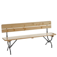 Mendler Set 2X panche Linz per Feste in Giardino terrazza Legno Chiaro Laccato 180cm