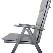 Chicreat Sedia Pieghevole da Campeggio con Rivestimento, Set da 2, Argento/Grigio