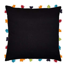 Pirate Black Cushion Cover with Colorful Tassels (5 PCS 18 x 18â)