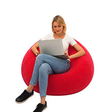 Divano Gonfiabile Ad Aria Aria Divano Lettino Gonfiabilein, Lounger Impermeabile Interni/Esterni da Riposo, Parchi,Red