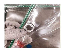 CXF Panno in plastica Antipioggia Antipioggia Trasparente 100% Impermeabile, Occhielli, all'aperto, Cortile, Copertura vegetale, Le Dimensioni Possono Essere Personalizzate