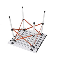 Scrivanie per Computer di casa Tavolo da Esterno Tavolo da Barbecue Tavolo Pieghevole Portatile (Colore: Argento, Dimensioni: 707070 cm)