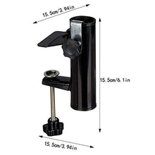 DIBAO Base di Parasole Giardino Resistente Porta Parasole per Balcone Patio ringhiera Giardino Ombrello Supporto Staffa Staffa Clip Tavolo da Esterno Clip Fisso