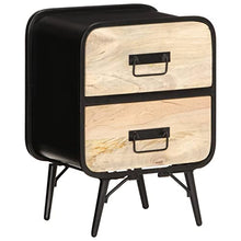 vidaXL Comodino 40x30x55 cm in Legno Massello di Mango