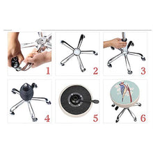 YS Sedia da Pranzo Semplice e Bella Sedia/Sgabello Elegante Sgabello Di Bellezza Spugna, Sgabello Girevole Sedia da Ufficio,8