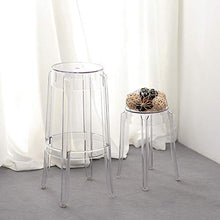 Bar chair Bar Stool High Chair Acrylic scandinava Stile Trasparente Semplice Antiscivolo Anti-abrasione Home Office Ufficio Studio Restaurant Cafe 1 Confezione (Size : 75cm)