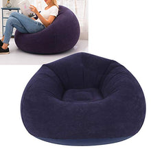 SANON Poltrona Singola Gonfiabile Ultra Morbida per Divano per Dormitorio da Viaggio da Campeggio All'aperto Blu 110X110x80cm/ 43. 3X43. 3X31. 5 Pollici